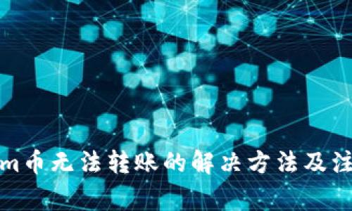 Tokenim币无法转账的解决方法及注意事项